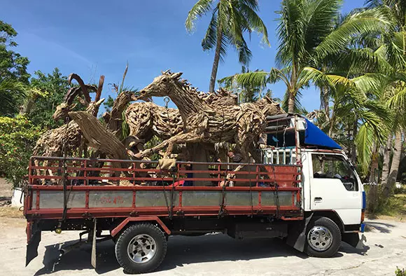 Truck with Sculptures